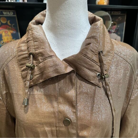 N Touch Gold Shimmer Jacket Size Large - Picture 2 of 11